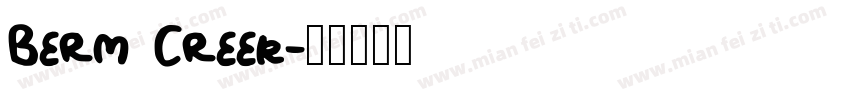 Berm Creek字体转换